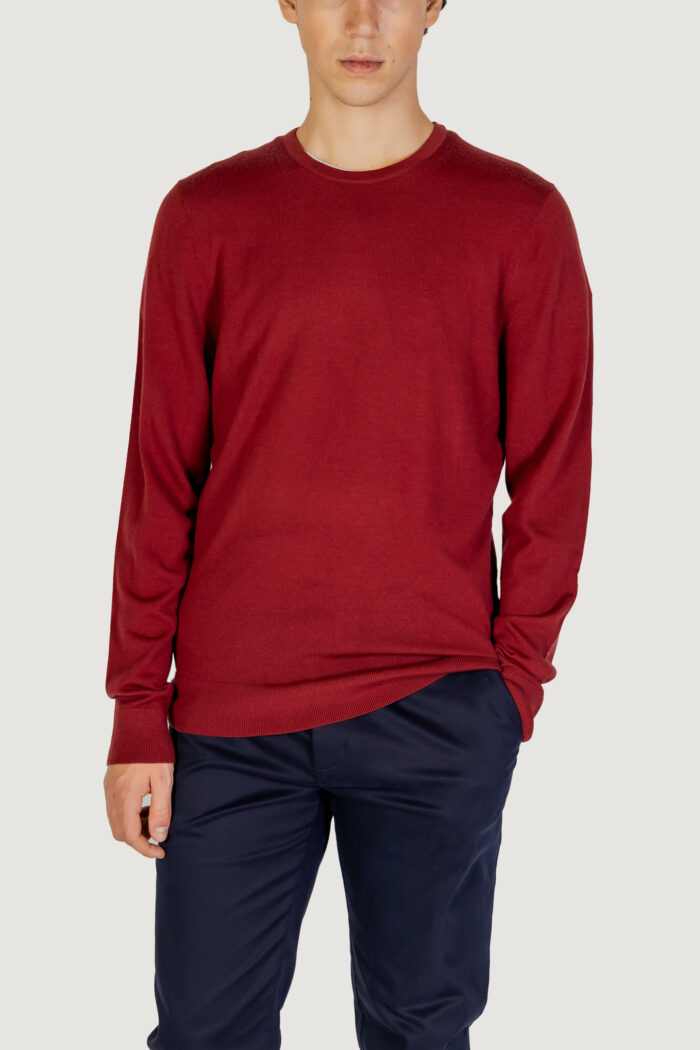 Maglia Calvin Klein merino rws crew neck Bordeaux