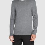 Maglia Calvin Klein merino rws crew neck Grigio Scuro - Foto 1