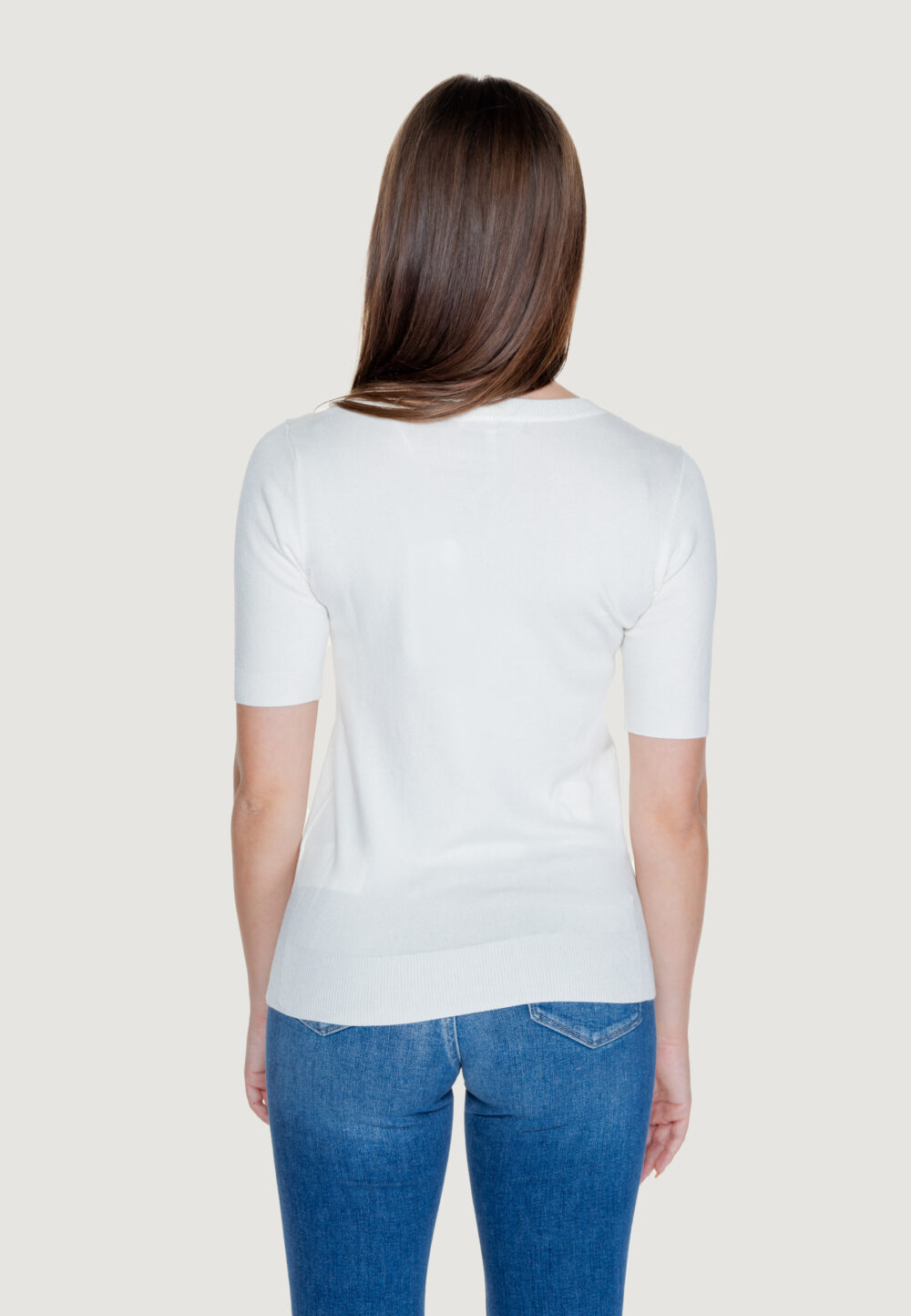 Maglia Guess paloma logo rn ss Bianco - Foto 3