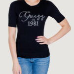 Maglia Guess paloma logo rn ss Nero - Foto 1