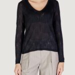 Maglia Only onlmella ls glitter v-neck cc knt Nero - Foto 1