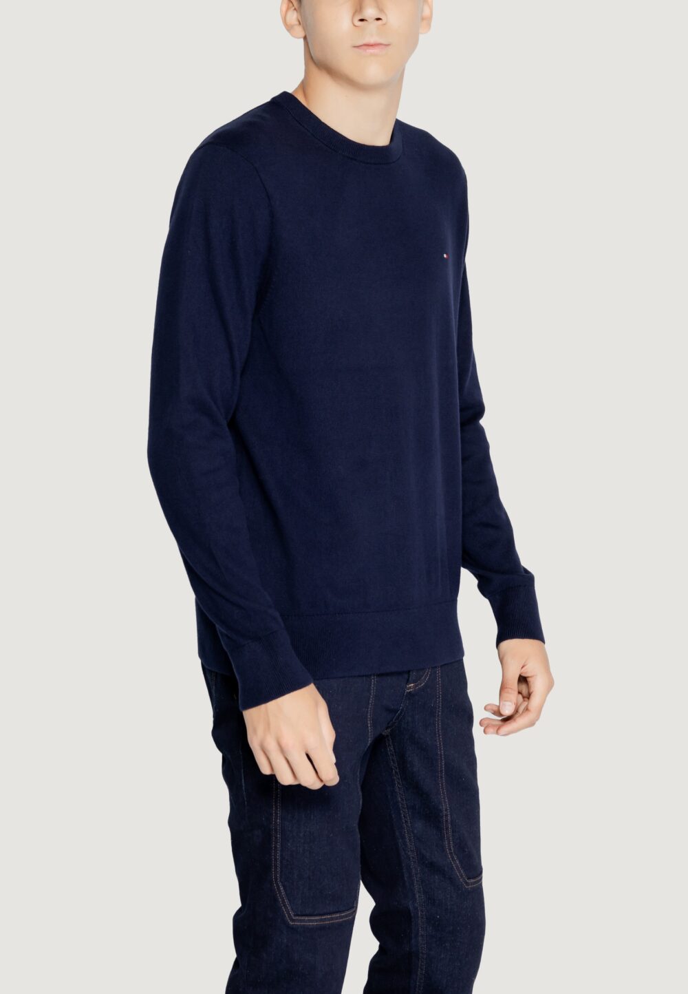 Maglia Tommy Hilfiger pima org ctn cashmere Blu - Foto 5