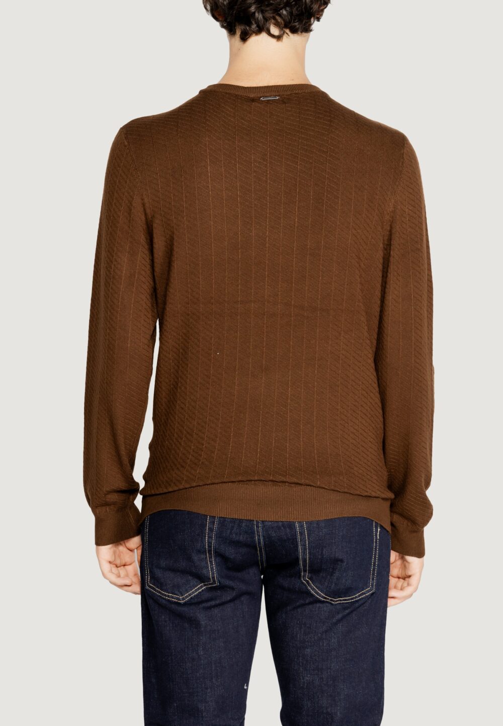 Maglione Antony Morato viscosa blend yarn 3d Marrone - Foto 3