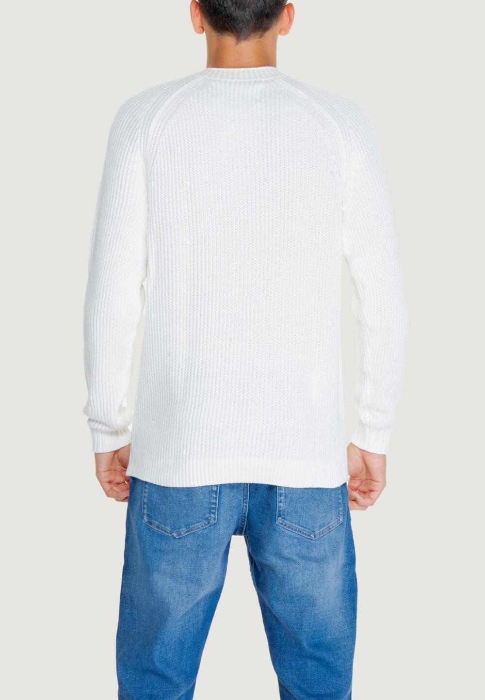 Maglione Calvin Klein Jeans soft utility raglan Bianco - Foto 2