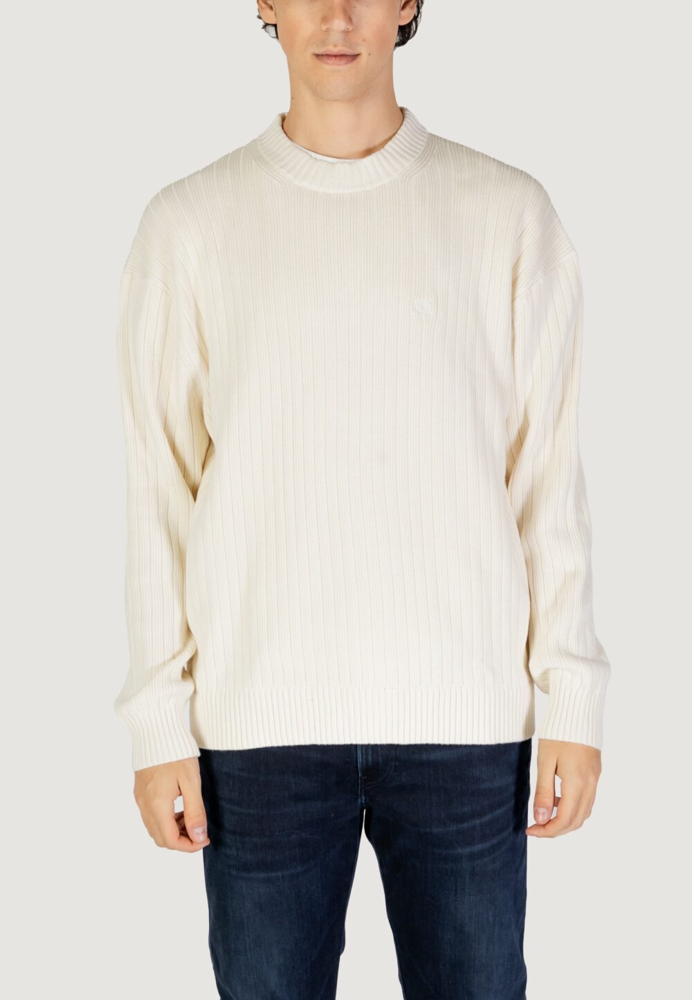 Maglione Calvin Klein Jeans linear Crema - Foto 6