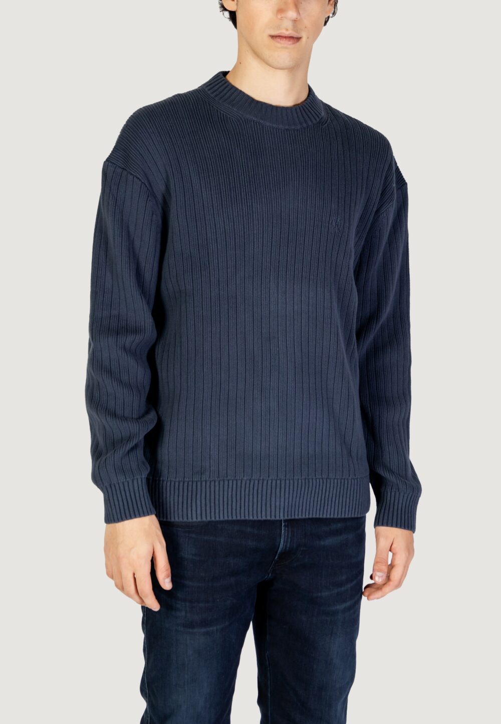 Maglione Calvin Klein Jeans linear Indigo - Foto 1