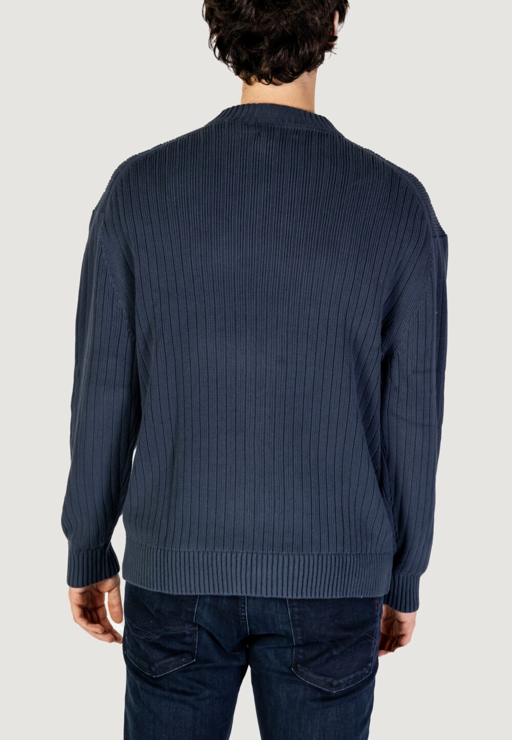 Maglione Calvin Klein Jeans linear Indigo - Foto 3