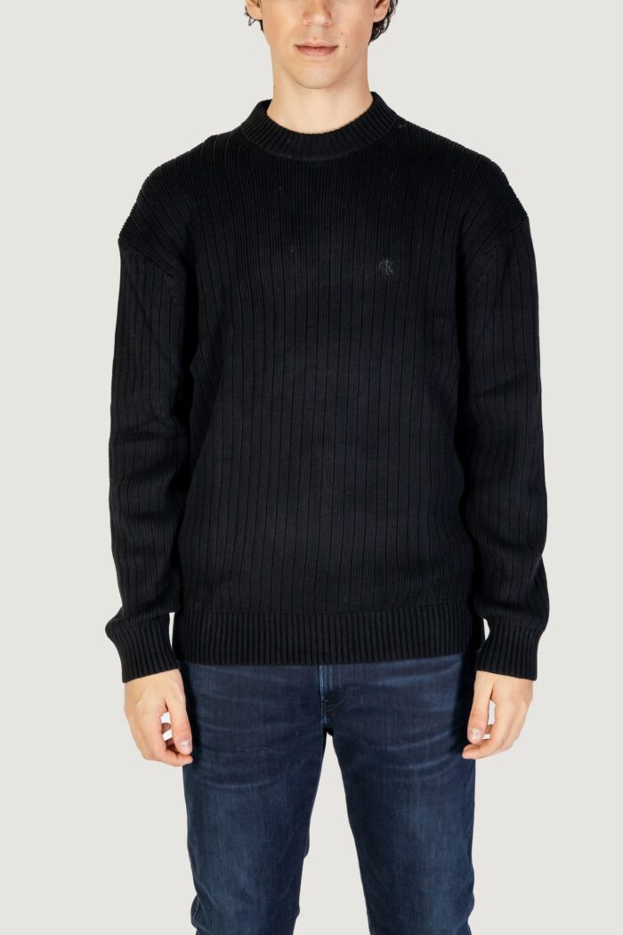 Maglione Calvin Klein Jeans linear Nero