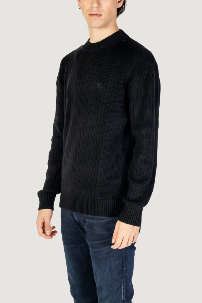 Maglione Calvin Klein Jeans linear Nero