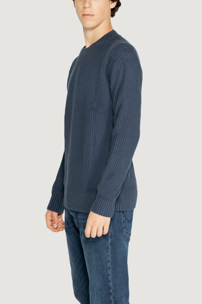 Maglione Calvin Klein Jeans relaxed linear Petrolio