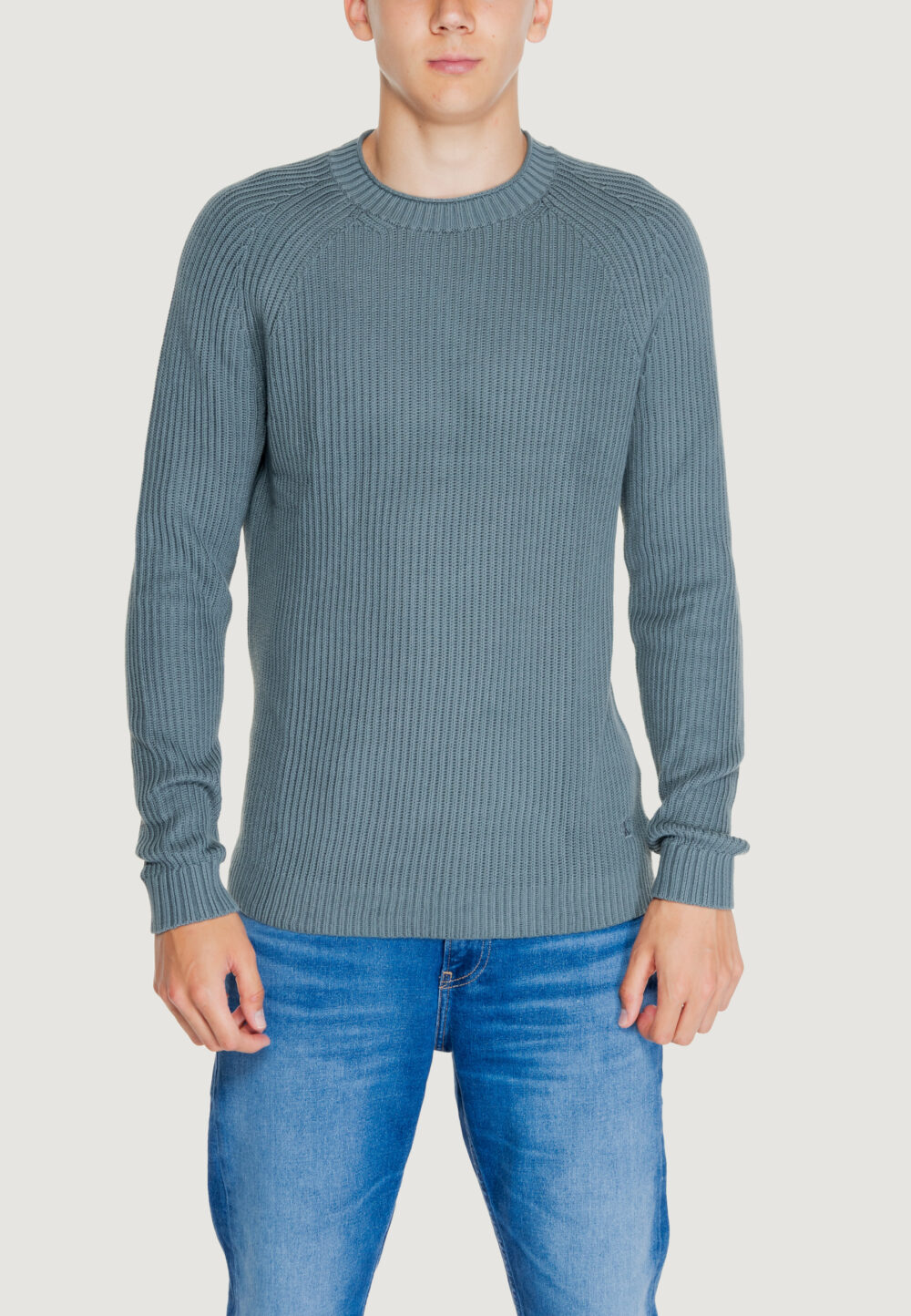 Maglione Calvin Klein Jeans soft utility raglan VERDE SALVIA - Foto 1