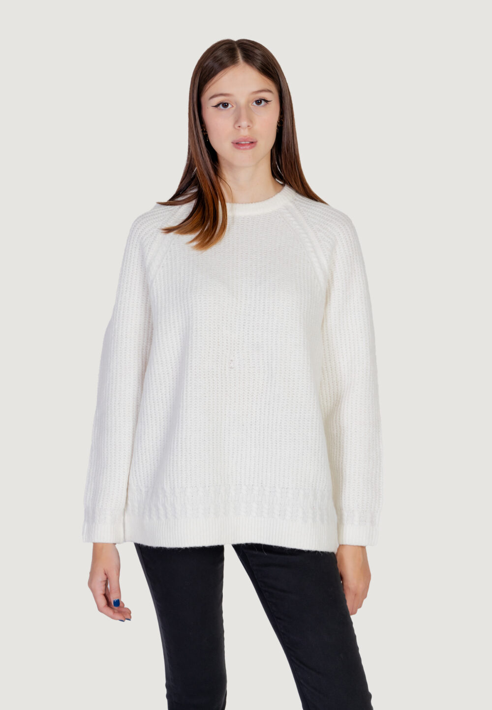 Maglione Guess ls cn cable margot Bianco - Foto 6