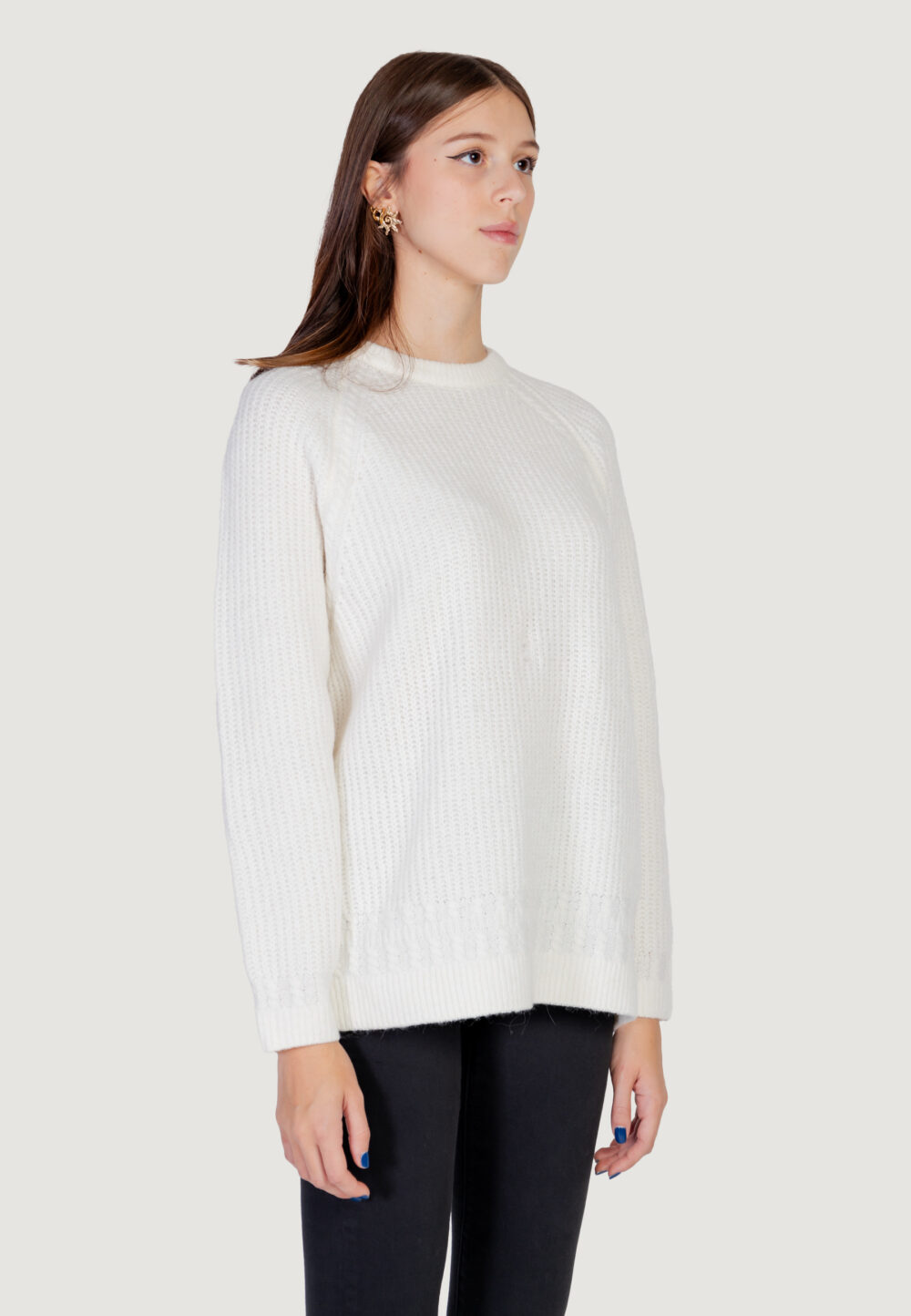 Maglione Guess ls cn cable margot Bianco - Foto 11