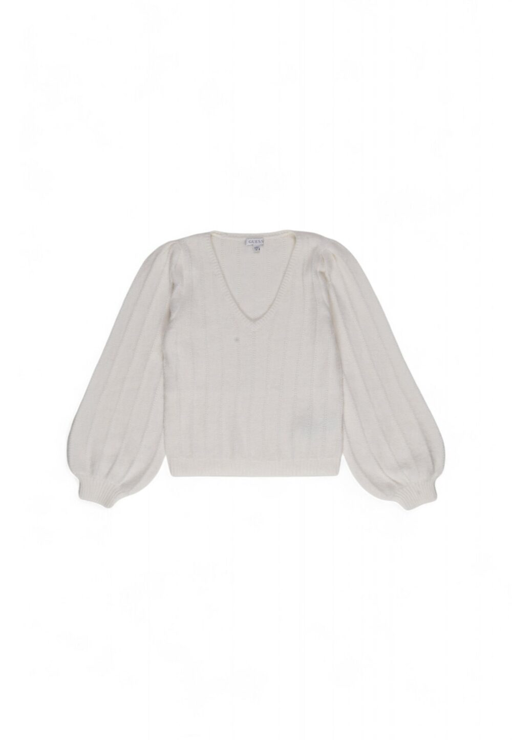 Maglione Guess ls vn madeline texture Bianco - Foto 12