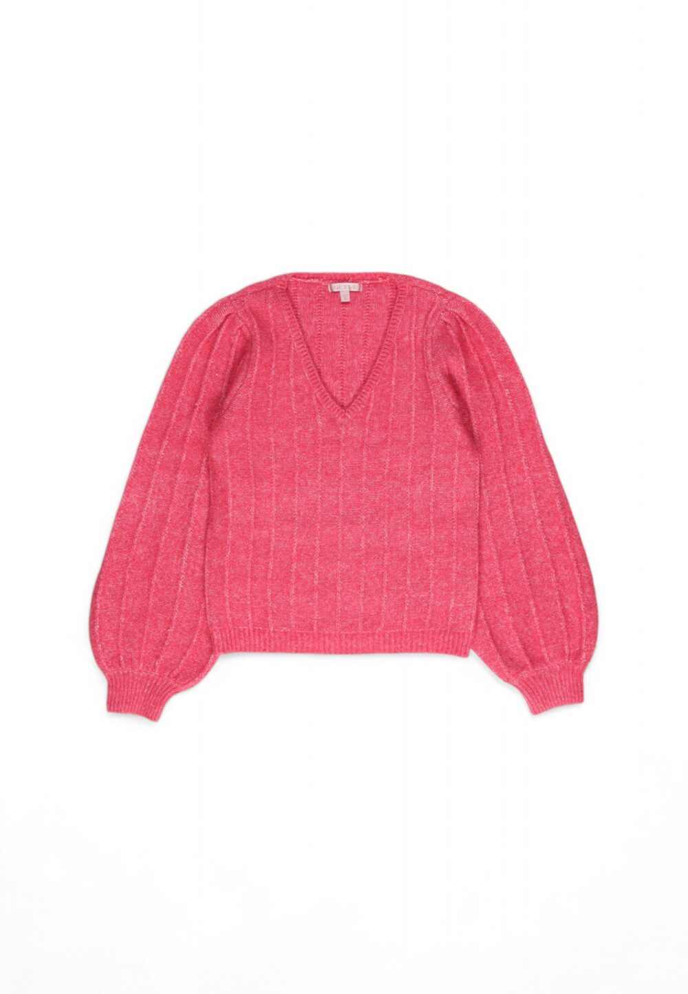 Maglione Guess ls vn madeline texture Magenta - Foto 13