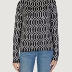 Maglione Street One graphical jacquard sweater Nero - Foto 1