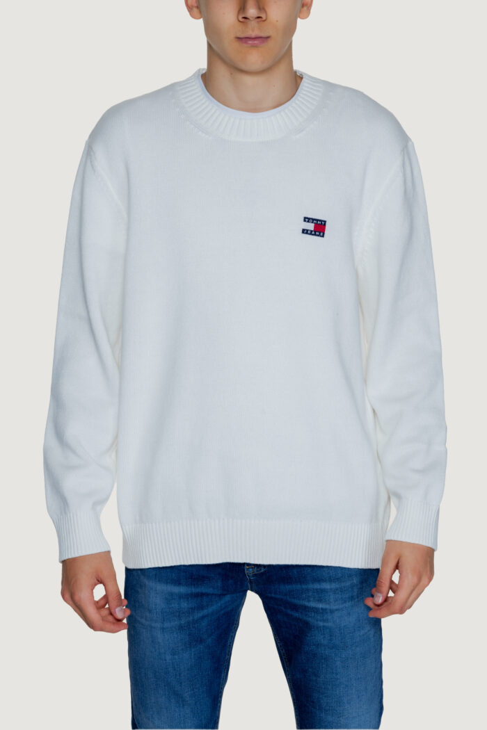 Maglione Tommy Hilfiger Jeans tjm reg badge Bianco