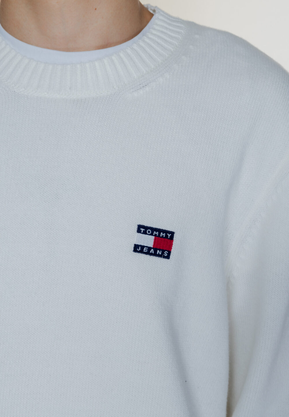 Maglione Tommy Hilfiger Jeans tjm reg badge Bianco - Foto 2