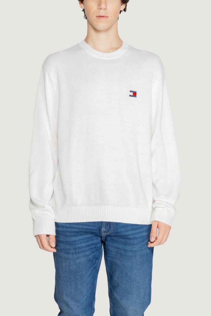 Maglione Tommy Hilfiger Jeans tjm reg badge Bianco