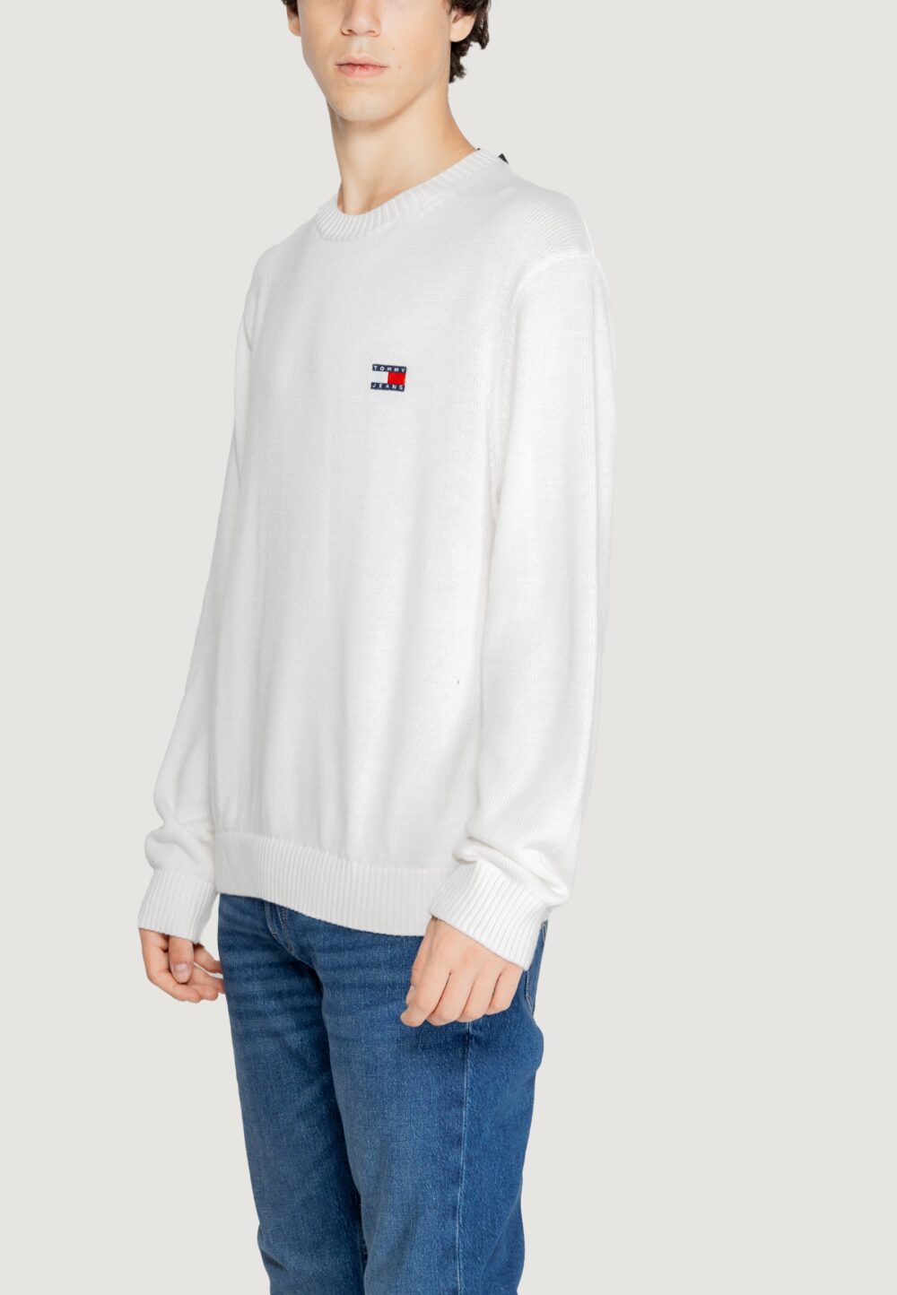 Maglione Tommy Hilfiger Jeans tjm reg badge Bianco - Foto 3