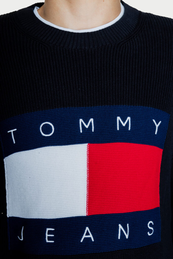 Maglione Tommy Hilfiger Jeans tjm reg dna flag Nero