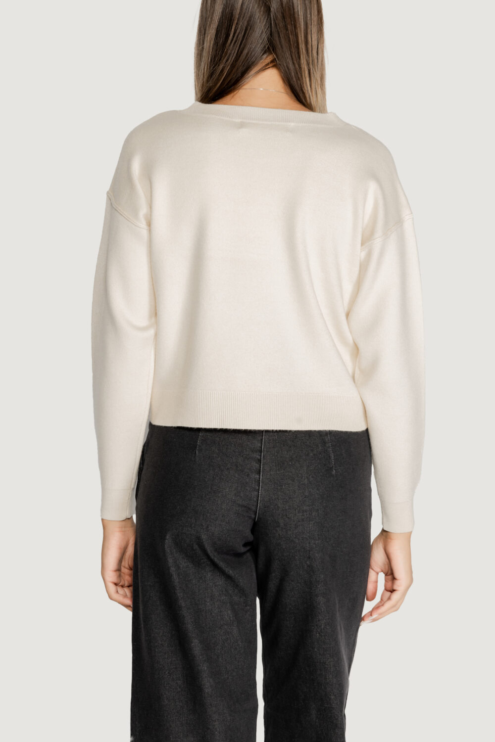 Maglione Vero Moda vmgold link ls v Latte - Foto 3