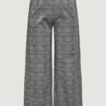 Pantaloni a palazzo Jacqueline de Yong jdygeggo mia long check pant jrs Nero - Foto 1