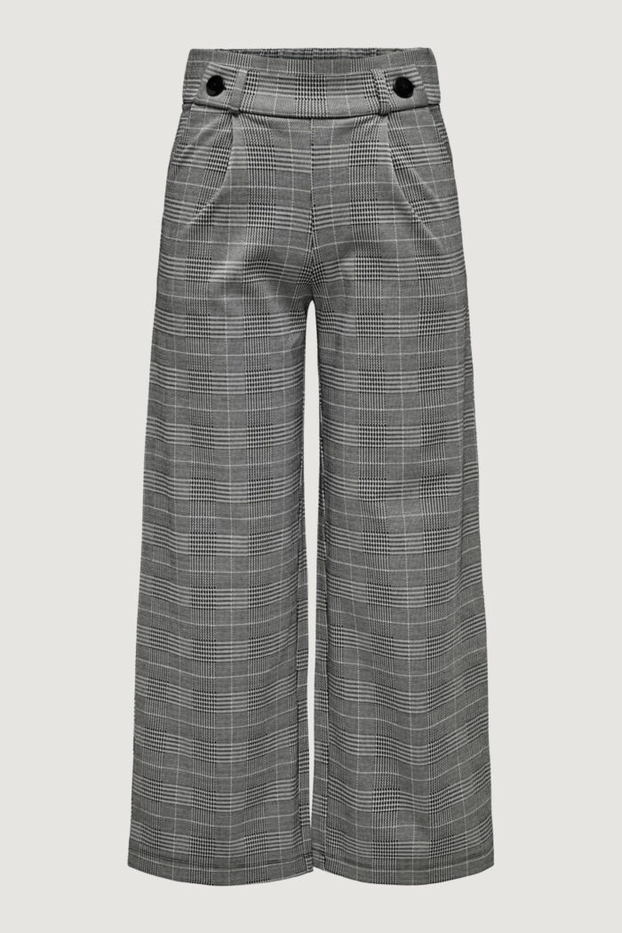 Pantaloni a palazzo Jacqueline de Yong jdygeggo mia long check pant jrs Nero