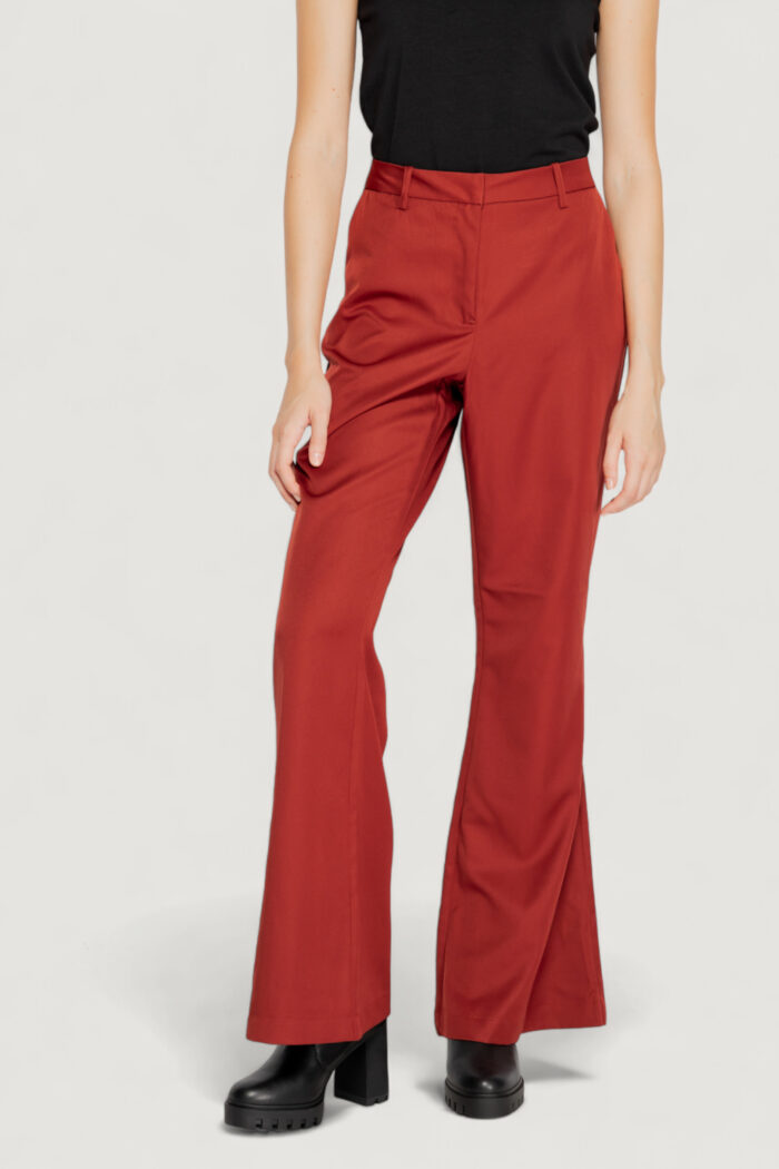 Pantaloni a palazzo Vero Moda vmtara mw flared pant boo Mattone