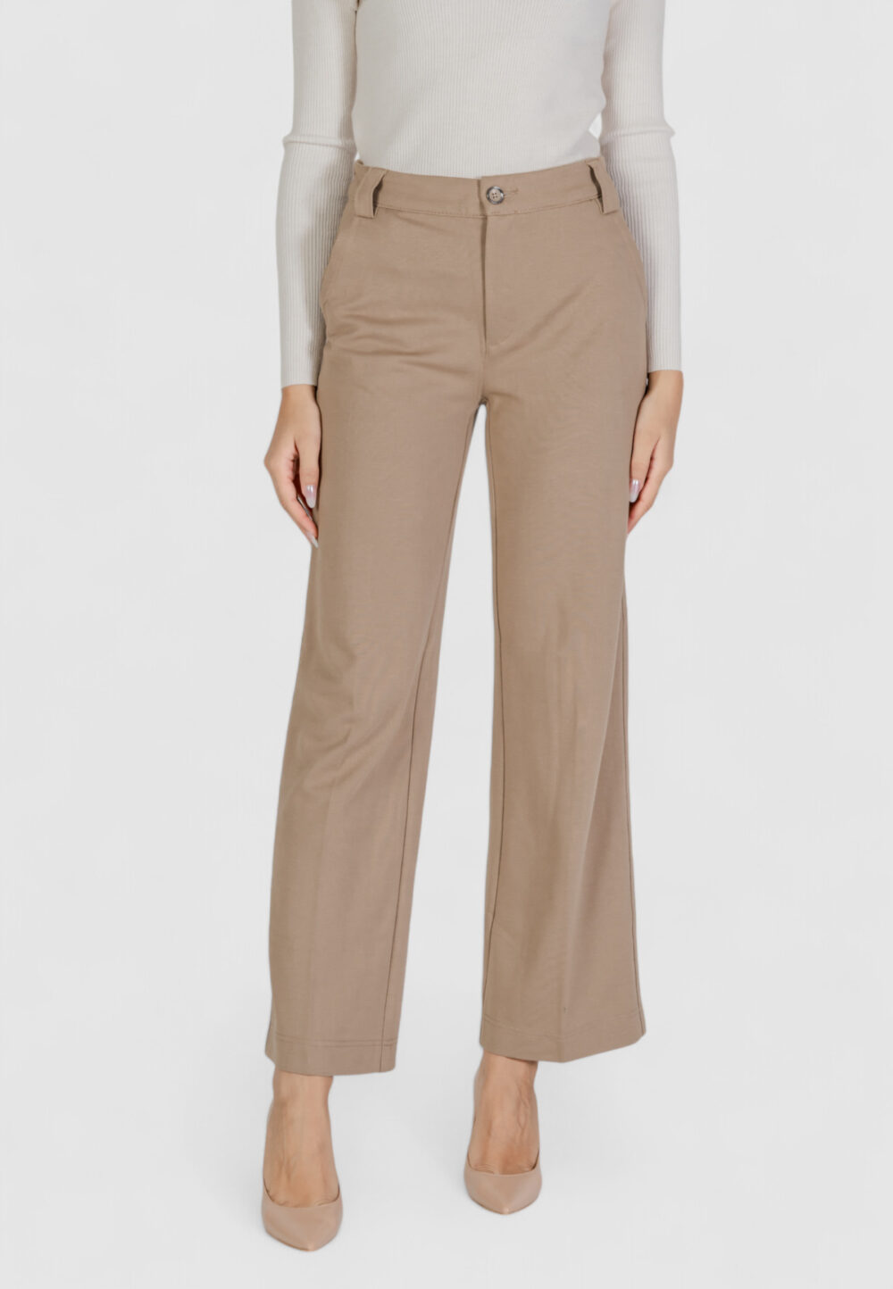 Pantaloni a sigaretta Street One Beige scuro - Foto 1