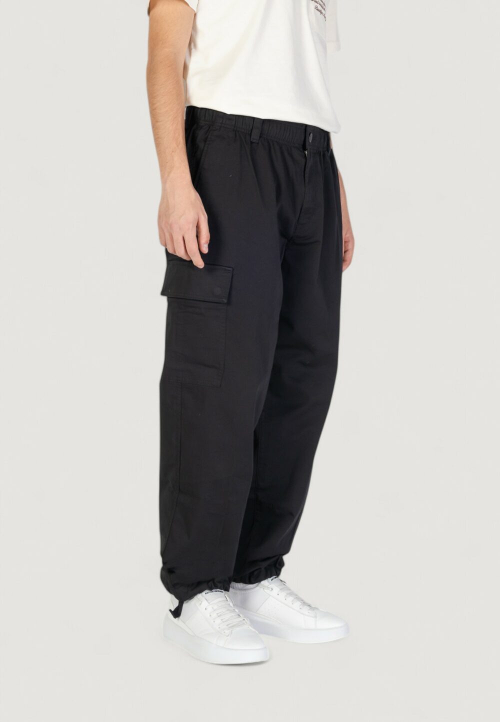 Pantaloni Calvin Klein Jeans regular straight Nero - Foto 6