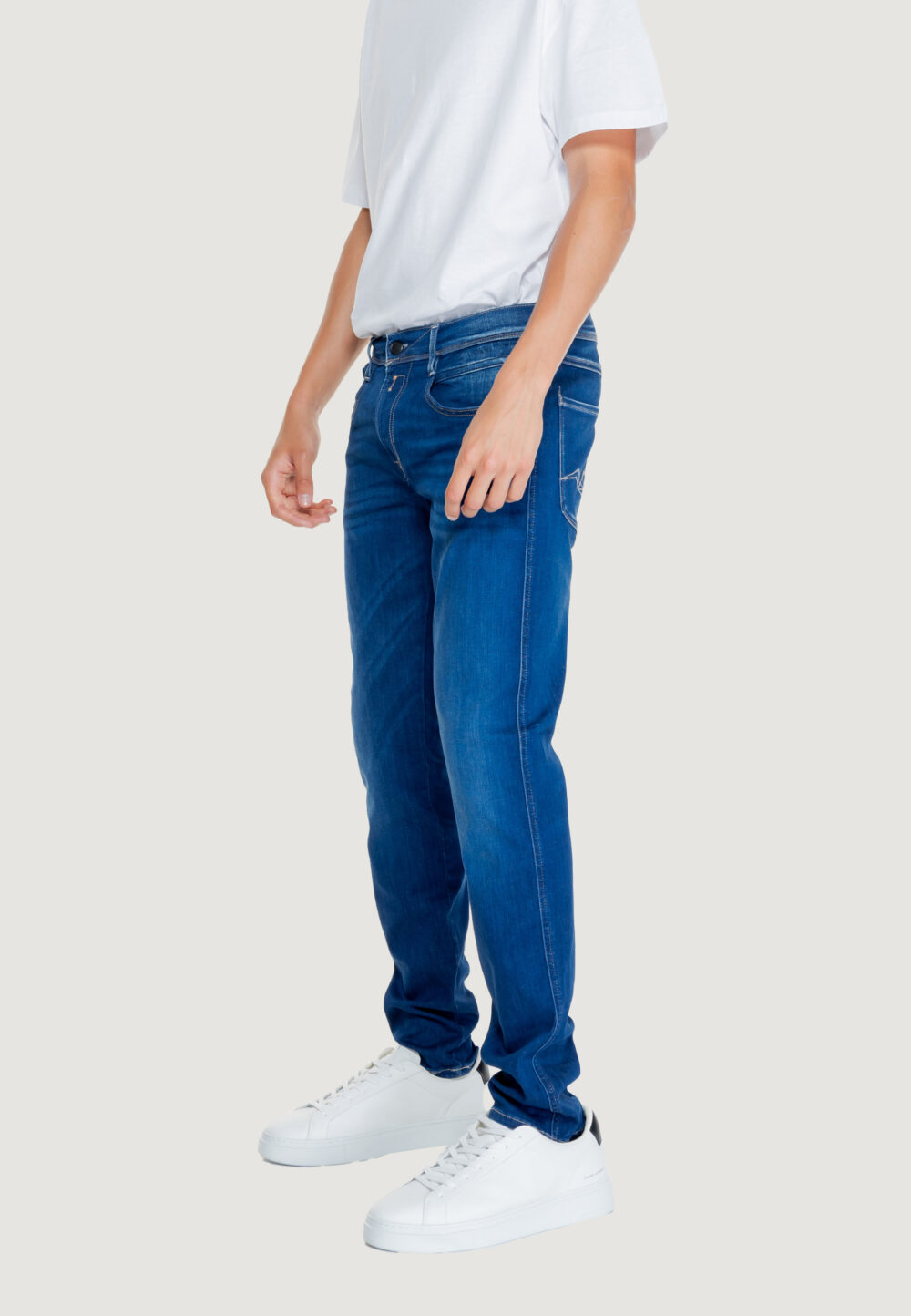 Jeans Replay 11.5 oz hyperflex Denim scuro - Foto 3