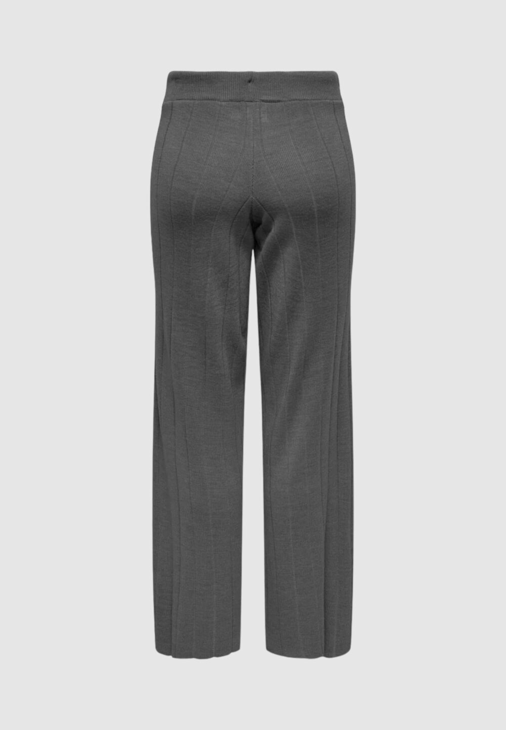 Pantaloni regular Only onltess mw pant knt Grigio Scuro - Foto 6