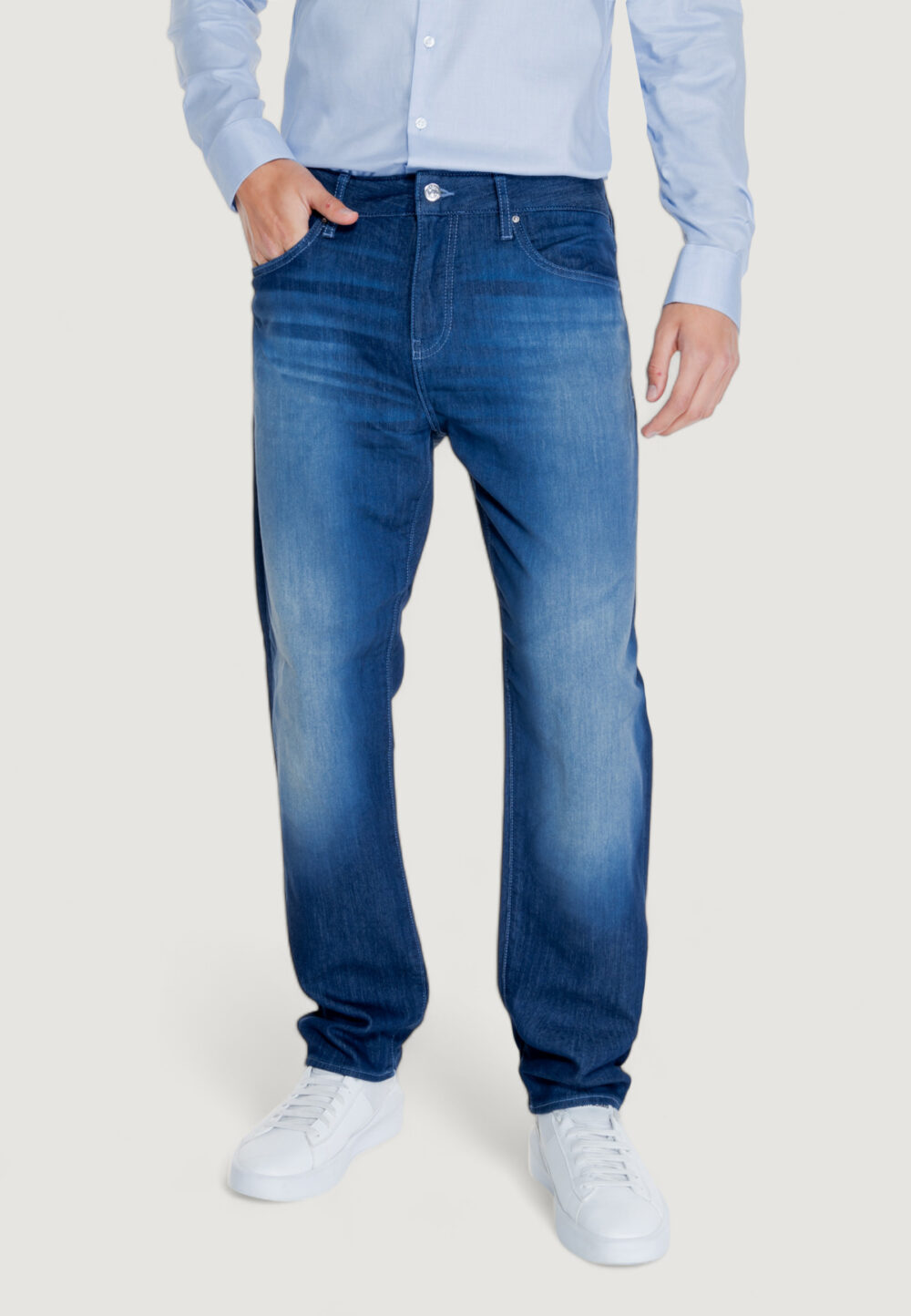 Pantaloni slim Armani Exchange Denim scuro - Foto 1