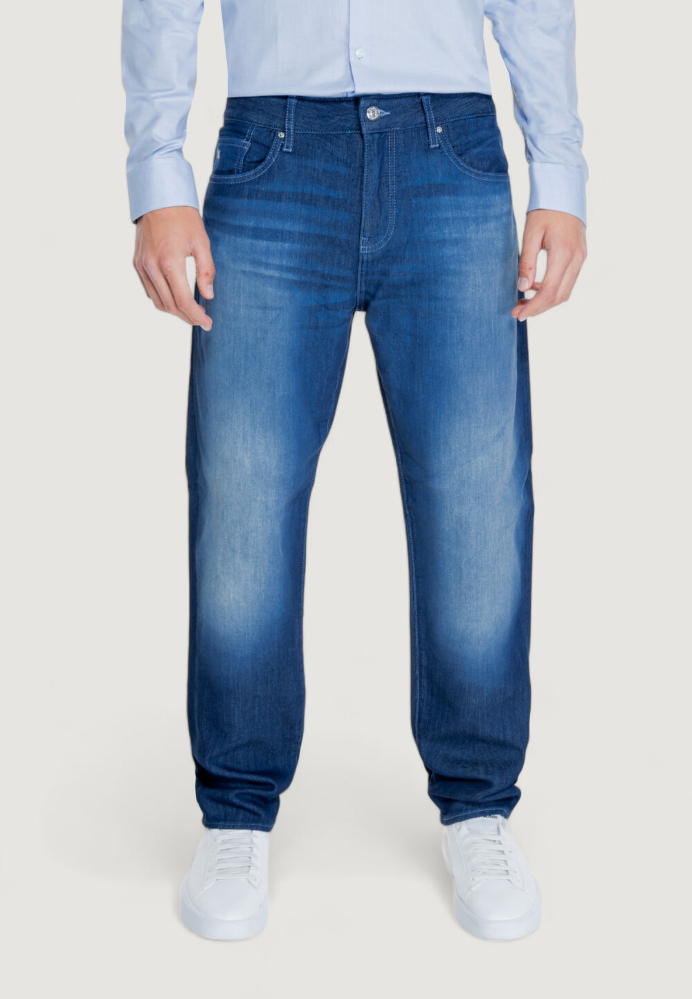 Pantaloni slim Armani Exchange Denim scuro - Foto 6