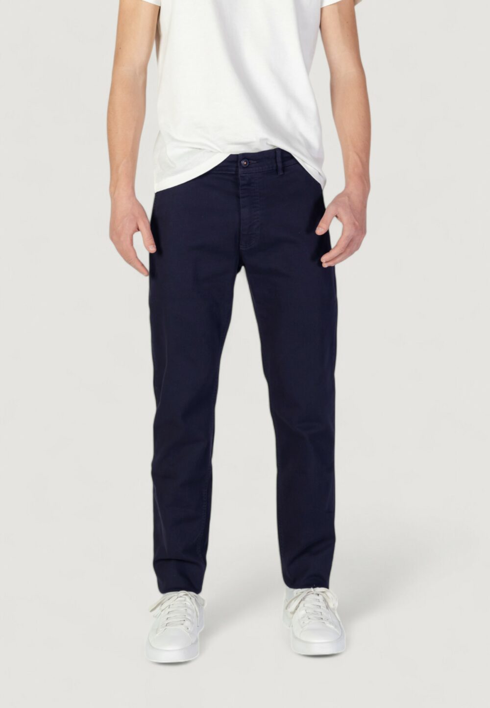 Pantaloni slim Boss chino-slim-1 10258480 01 Blue scuro - Foto 6