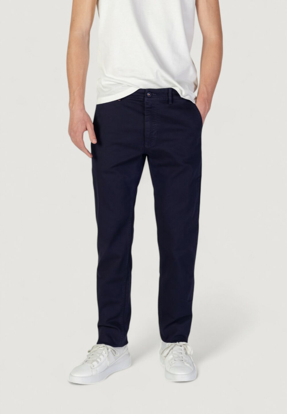 Pantaloni slim Boss chino-slim-1 10258480 01 Blue scuro - Foto 1