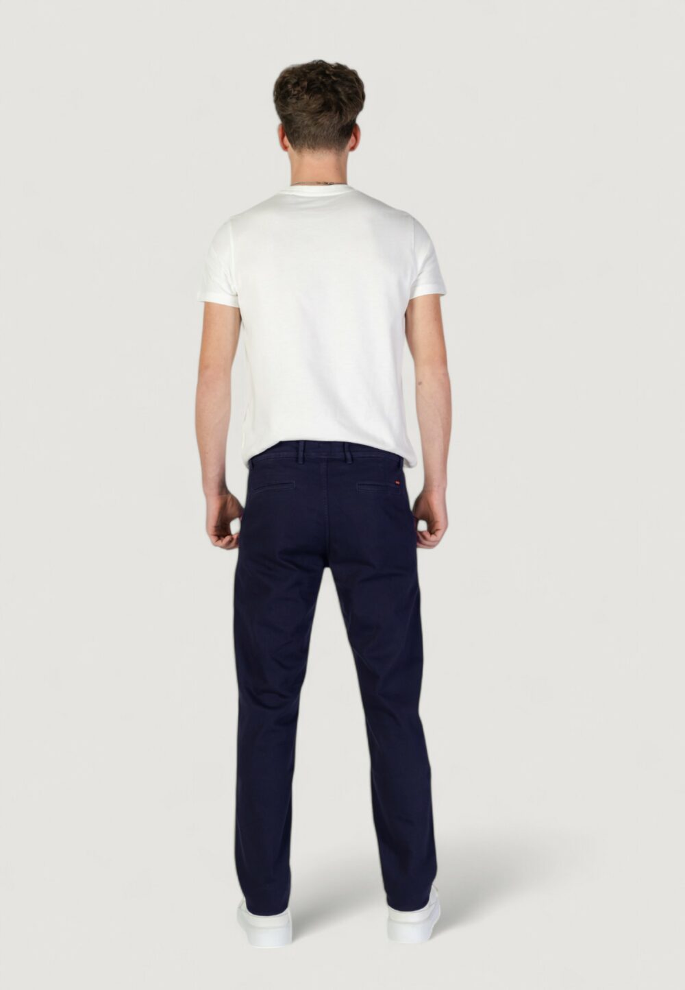 Pantaloni slim Boss chino-slim-1 10258480 01 Blue scuro - Foto 8