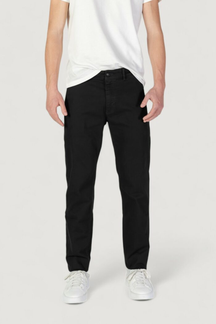 Pantaloni slim Boss chino-slim-1 10258480 01 Nero