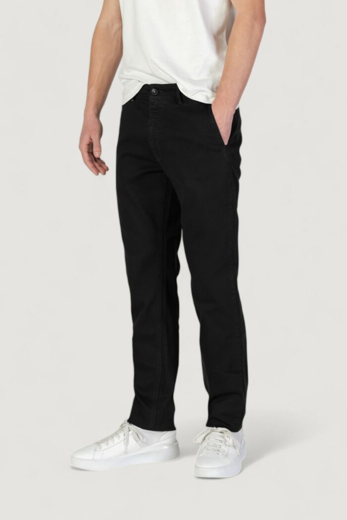 Pantaloni slim Boss chino-slim-1 10258480 01 Nero