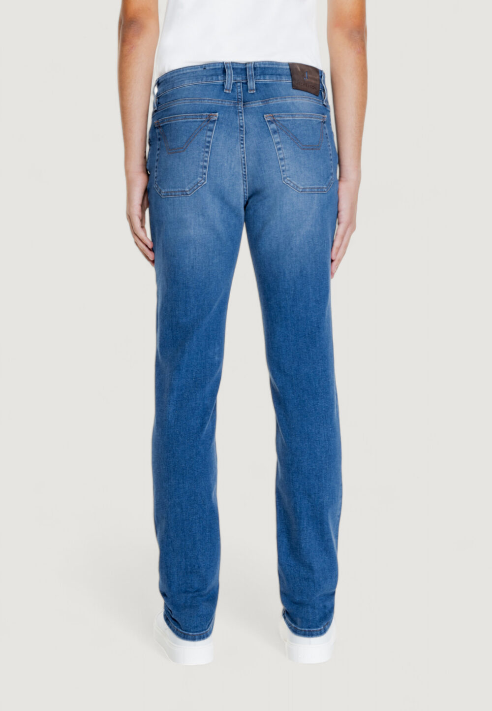 Pantaloni slim Jeckerson john 5 tasche toppa Denim - Foto 2