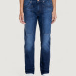 Pantaloni slim Jeckerson john 5 tasche toppa Denim scuro - Foto 1