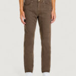 Pantaloni slim Jeckerson john 5 tasche toppa Marrone - Foto 1