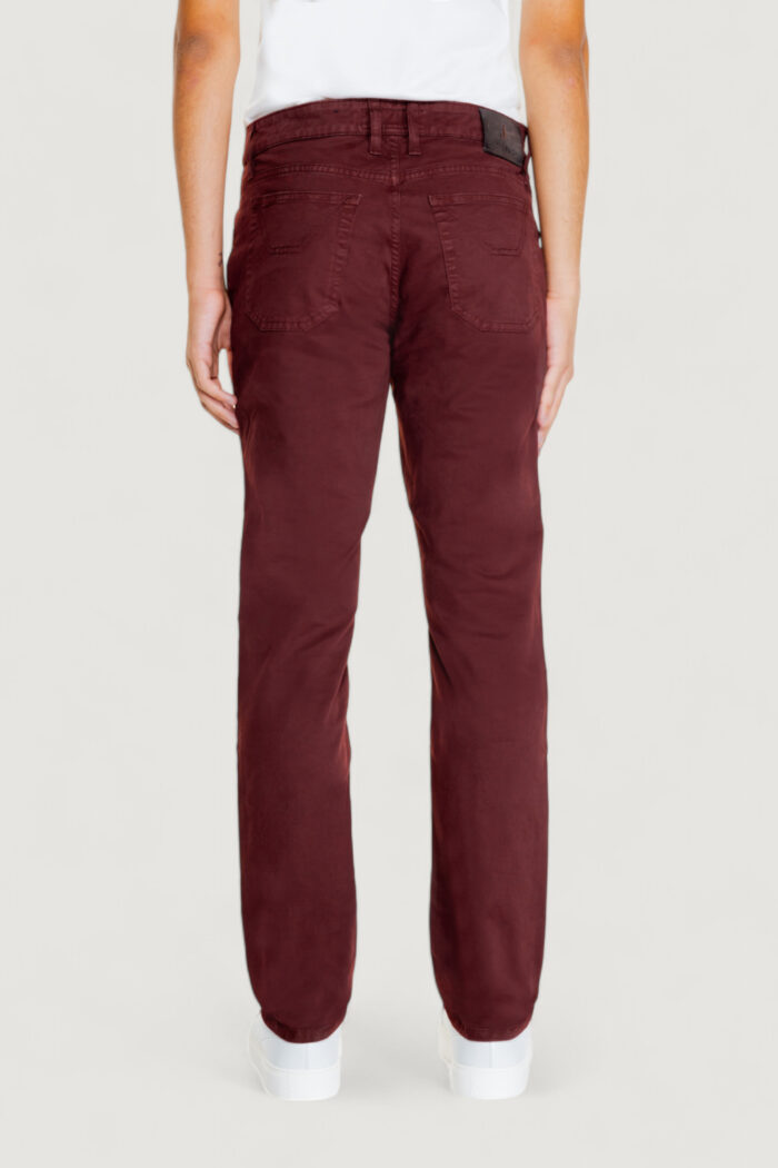 Pantaloni slim Jeckerson john 5 tasche toppa Ruggine