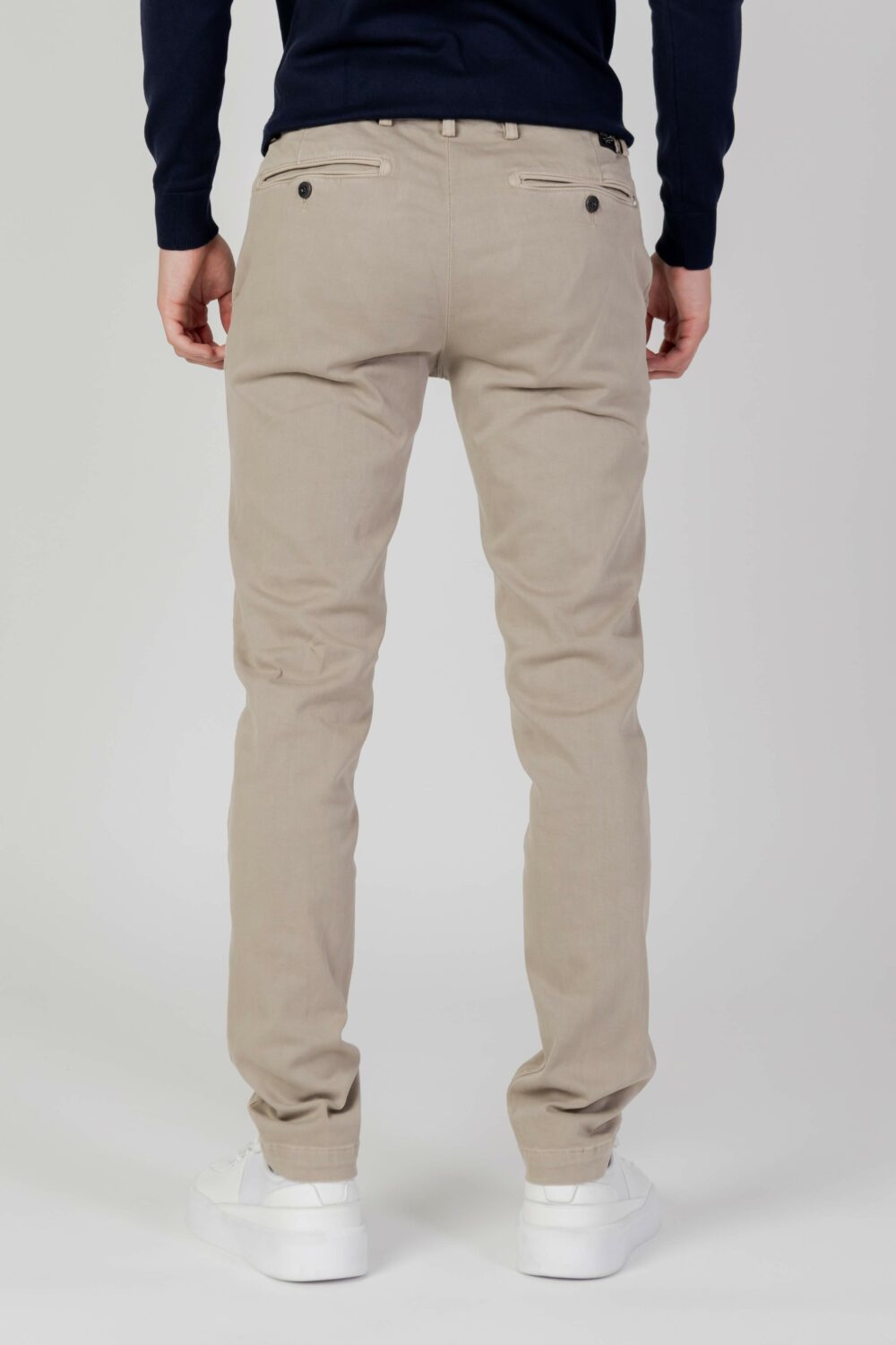 Pantaloni slim Replay zeumar Beige - Foto 4