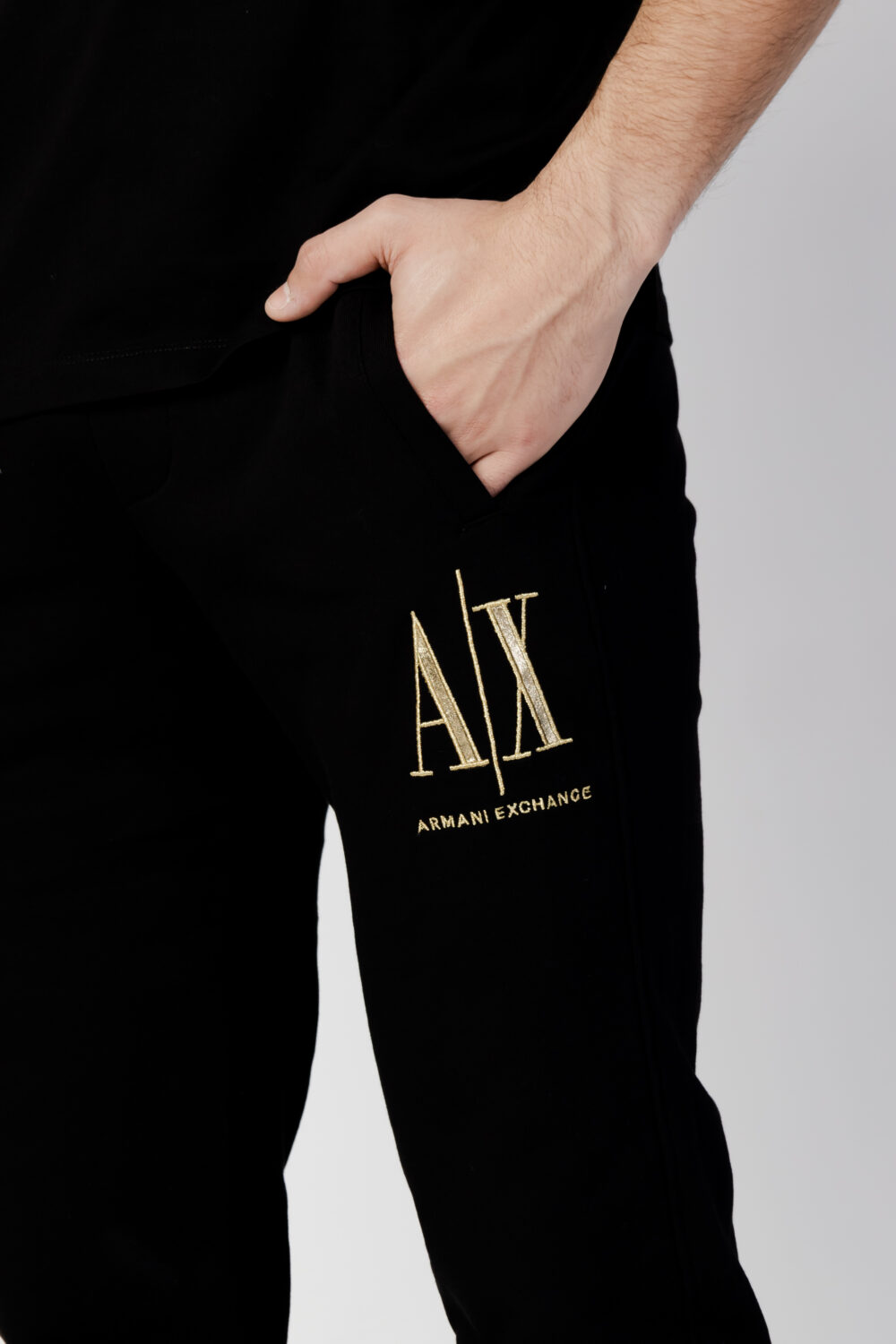 Pantaloni sportivi Armani Exchange Nero - Foto 4