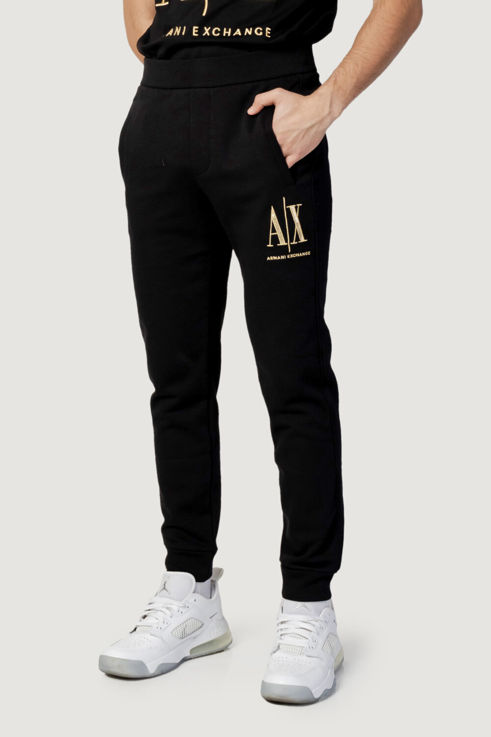 Pantaloni sportivi Armani Exchange Nero - Foto 5