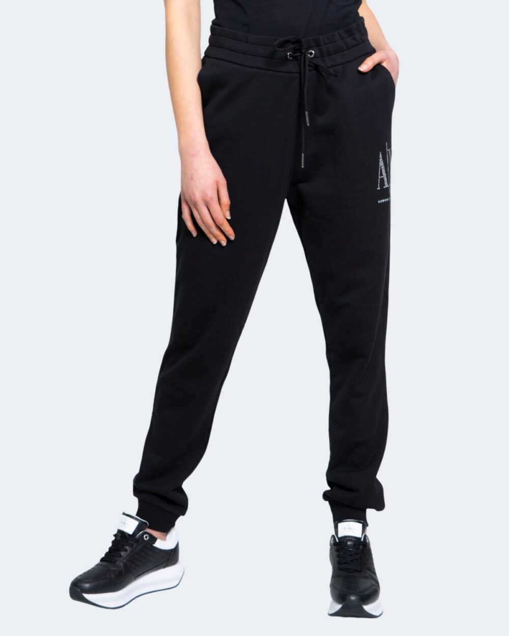 Pantaloni sportivi Armani Exchange Nero - Argento - Foto 3