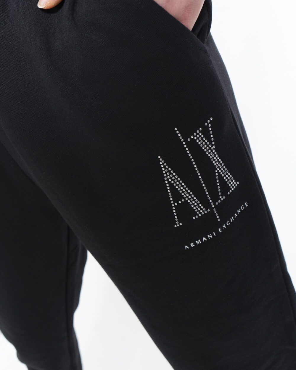 Pantaloni sportivi Armani Exchange Nero - Argento - Foto 5