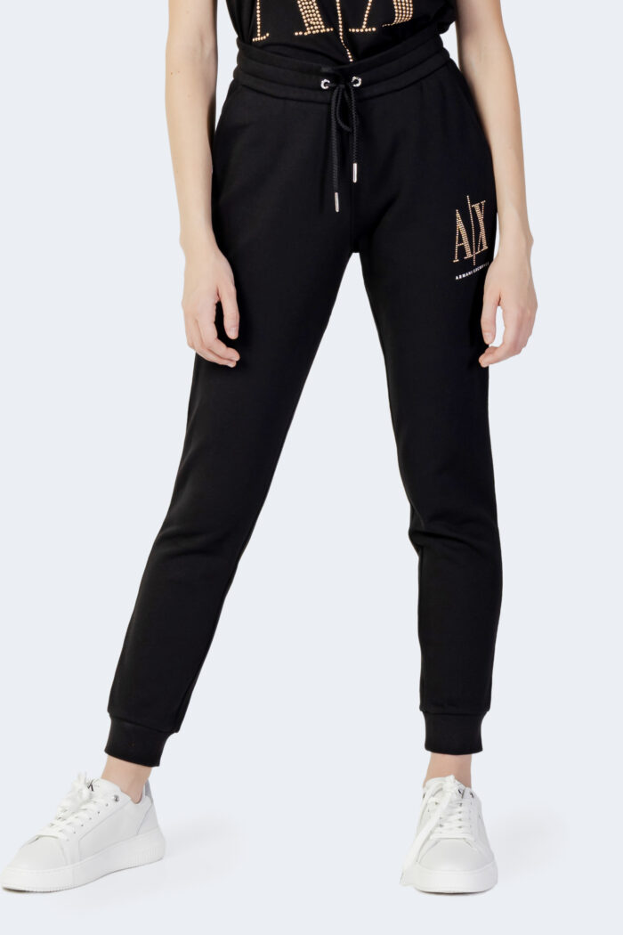 Pantaloni sportivi Armani Exchange  Nero – Oro